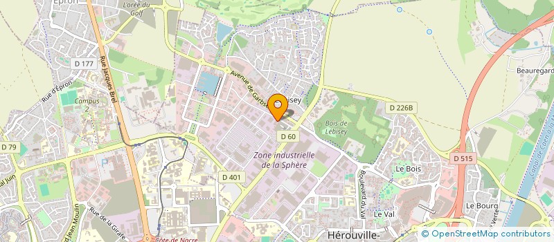 localisation de l'entreprise PNEUS SERVICE à HEROUVILLE-SAINT-CLAIR