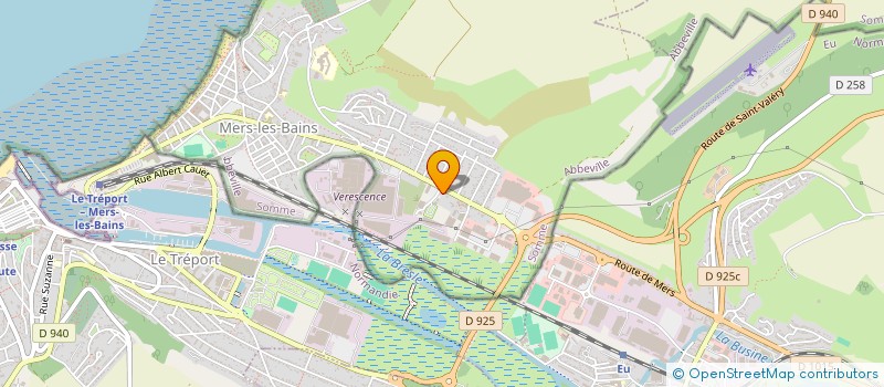 localisation de l'entreprise PNEUS SERVICES 80  MERS-LES-BAINS