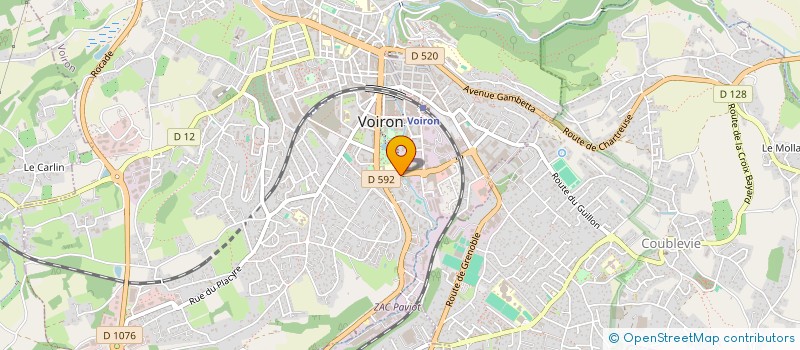 localisation de l'entreprise PNEUS SERVICES LOISIRS à VOIRON