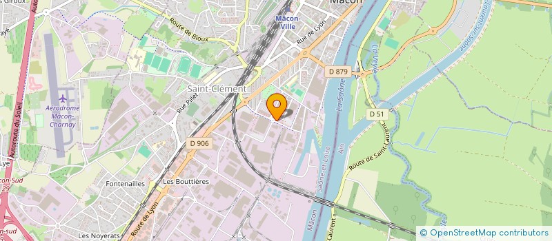 localisation de l'entreprise PNEUS SOLUTIONS LOGISTIQUES  MACON