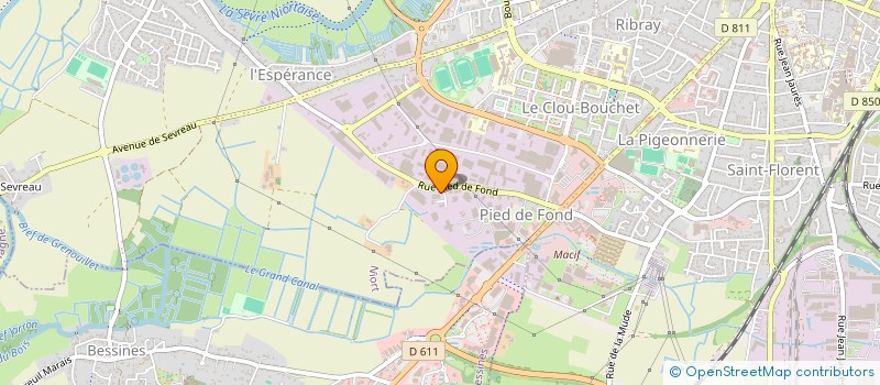 localisation de l'entreprise PNEUS SYSTEMS SARL à NIORT