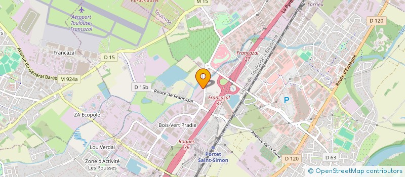 localisation de l'entreprise PNEUS TRUCKS  PORTET-SUR-GARONNE