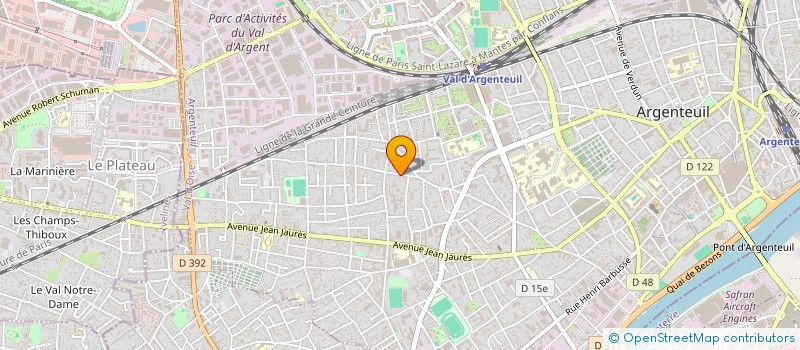 localisation de l'entreprise PNEUSCOP à ARGENTEUIL