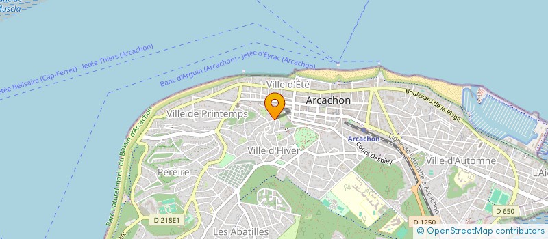 localisation de l'entreprise PNJ  ARCACHON