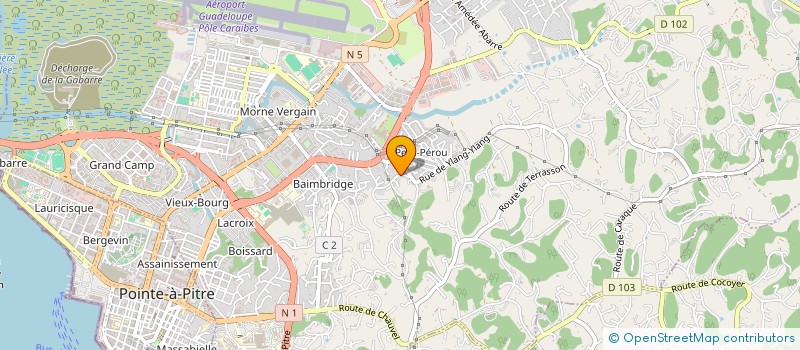localisation de l'entreprise PNJ TAXI à LES ABYMES