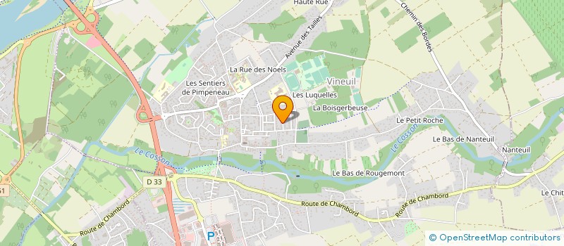 localisation de l'entreprise PNJ41 CONSULT  VINEUIL