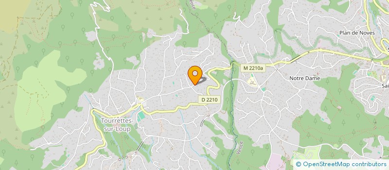 localisation de l'entreprise PNL ET METAMORPHOSES à TOURRETTES-SUR-LOUP