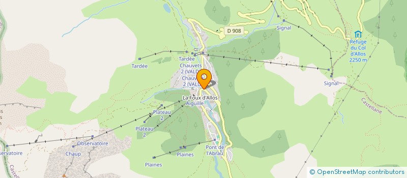 localisation de l'entreprise PNM à ALLOS