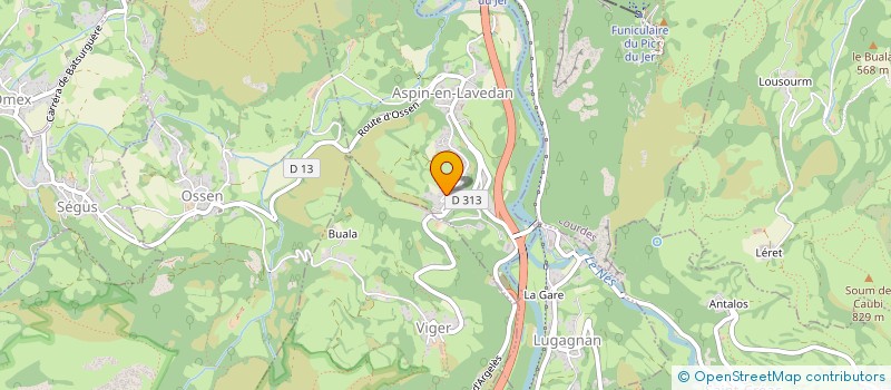 localisation de l'entreprise PNNC  ASPIN-EN-LAVEDAN