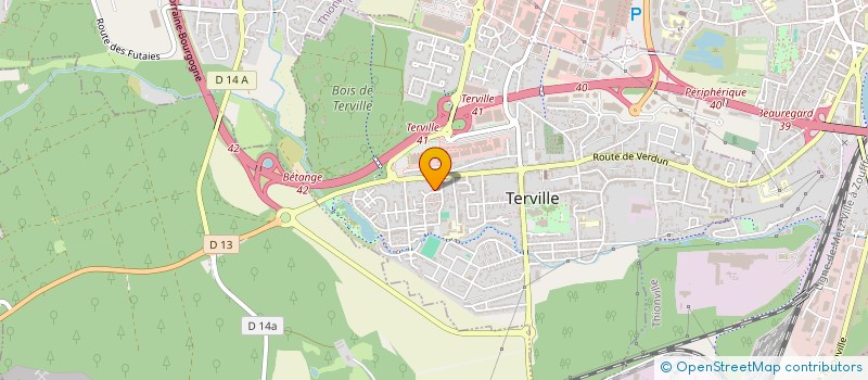 localisation de l'entreprise PNR  TERVILLE