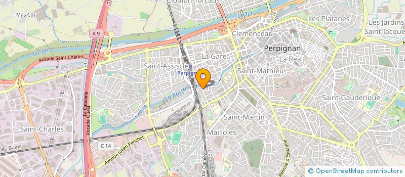 localisation de l'entreprise PNR PLATRERIE  PERPIGNAN