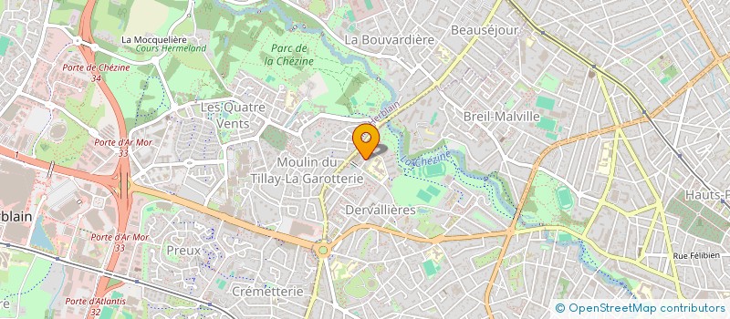 localisation de l'entreprise PNR SERVICE à NANTES