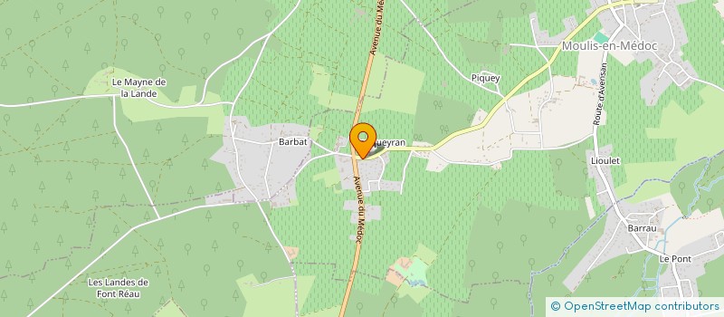 localisation de l'entreprise PNS ENTRETIEN  MOULIS-EN-MEDOC