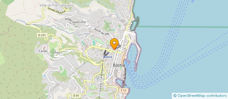 localisation de l'entreprise PNS ENTRETIEN à BASTIA