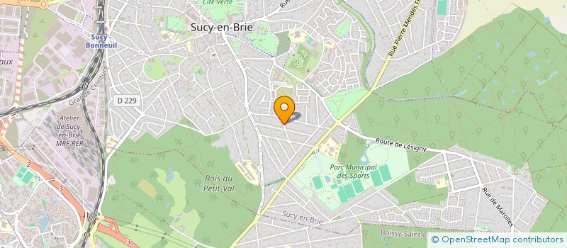 localisation de l'entreprise PNSB SERVICE à SUCY EN BRIE