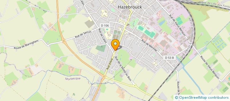 localisation de l'entreprise PNSD  HAZEBROUCK