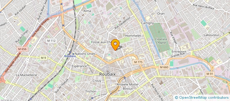 localisation de l'entreprise PNT DECO  ROUBAIX