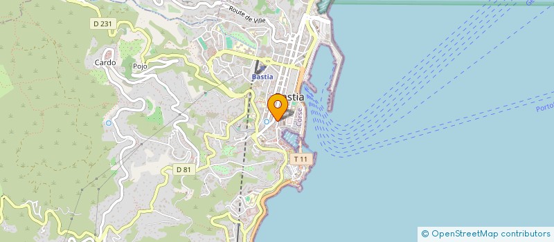 localisation de l'entreprise PNV INVESTISSEMENTS  BASTIA