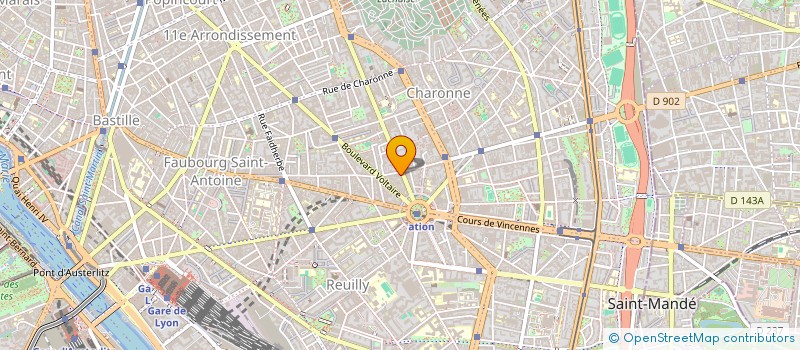 localisation de l'entreprise PO  PARIS