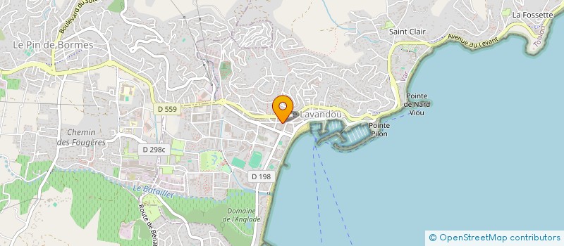 localisation de l'entreprise PO-BAT à LE LAVANDOU