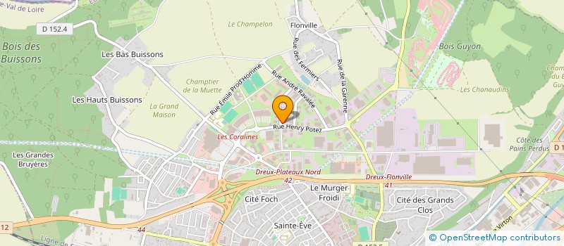 localisation de l'entreprise PO-DREUX à DREUX