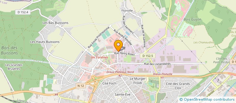localisation de l'entreprise PO-GROUPE à DREUX