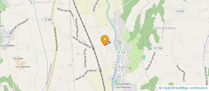 localisation de l'entreprise PO & LO DEBARRAS  CHARMES-SUR-L'HERBASSE