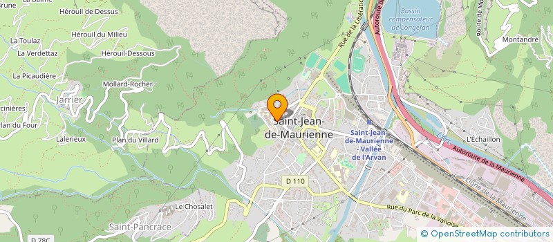 localisation de l'entreprise PO2EM à SAINT-JEAN-DE-MAURIENNE