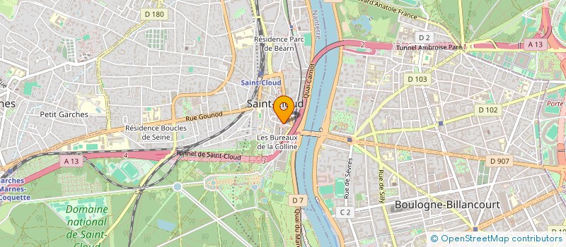 localisation de l'entreprise POAIME à SAINT-CLOUD