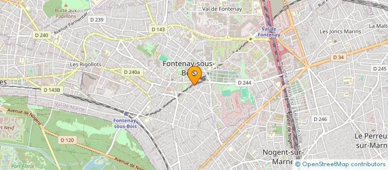 localisation de l'entreprise POC à FONTENAY-SOUS-BOIS