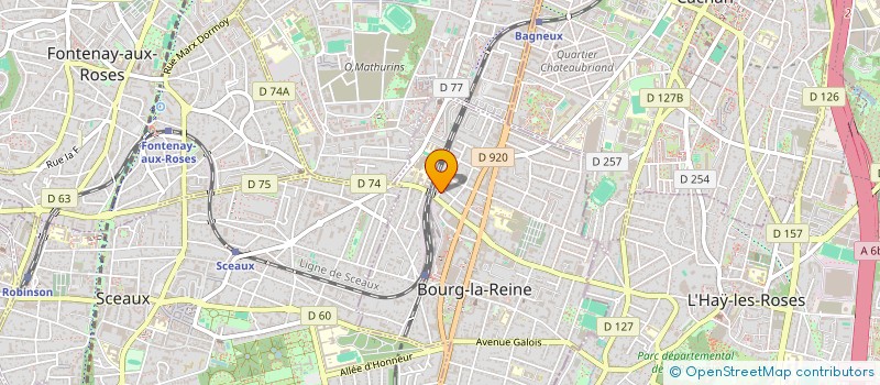 localisation de l'entreprise POC INTER à BOURG-LA-REINE