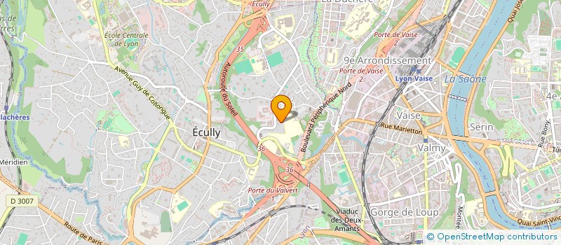 localisation de l'entreprise POC STUDIO à ECULLY