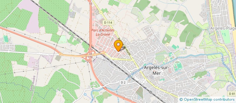 localisation de l'entreprise POCA à ARGELES-SUR-MER