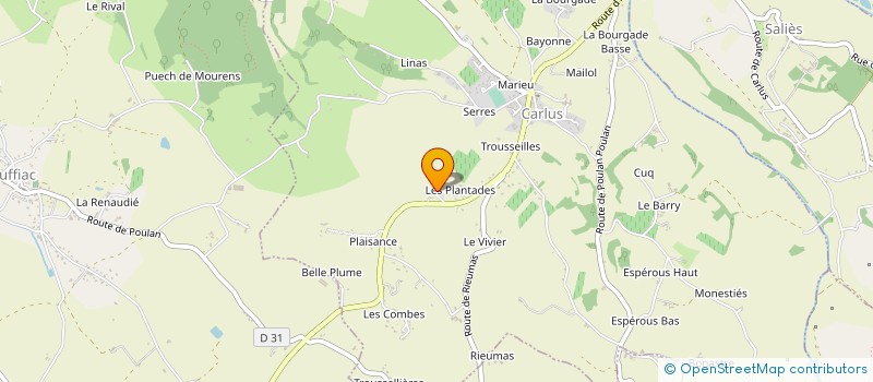 localisation de l'entreprise POCADOU  CARLUS