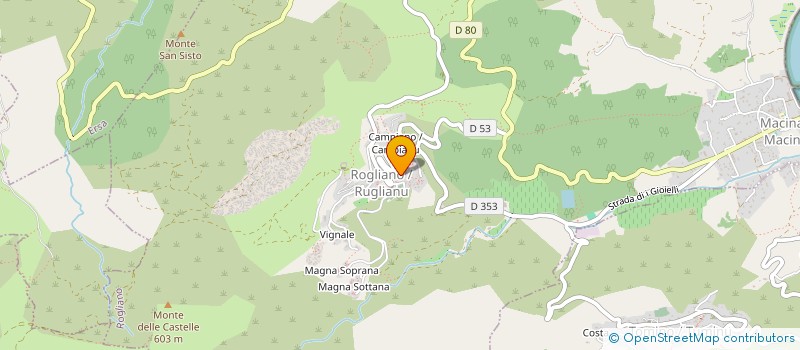 localisation de l'entreprise POCALI à ROGLIANO