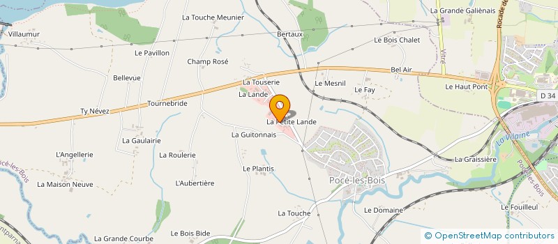 localisation de l'entreprise POCE MECANIQUE AGRICOLE à POCE-LES-BOIS