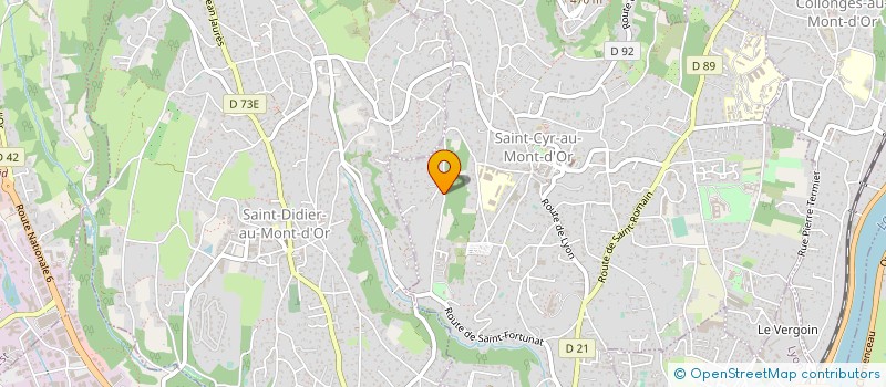 localisation de l'entreprise POCHA  SAINT CYR AU MONT D OR