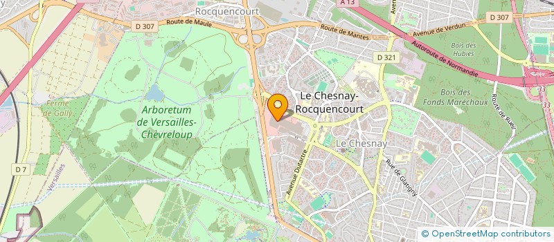 localisation de l'entreprise POCHA PARLY 2  LE CHESNAY-ROCQUENCOURT