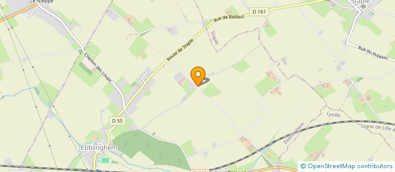 localisation de l'entreprise POCHOLLE SERVICES à EBBLINGHEM