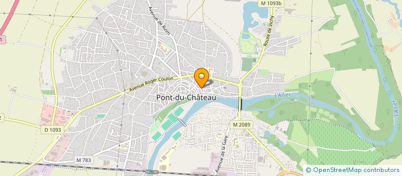 localisation de l'entreprise POCHON-DULAC  PONT-DU-CHATEAU