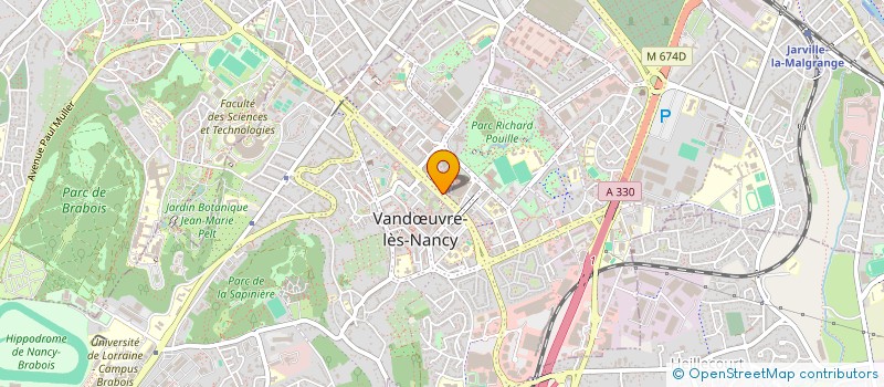 localisation de l'entreprise POCHON KERSAOUI CONSTANT à VANDŒUVRE-LES-NANCY