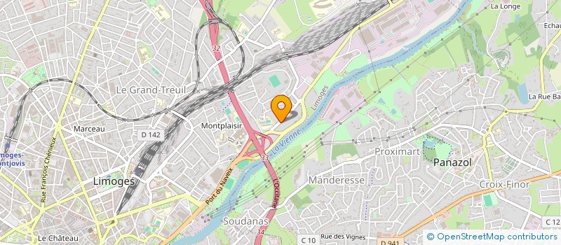 localisation de l'entreprise POCIS IMMOBILIER à LIMOGES