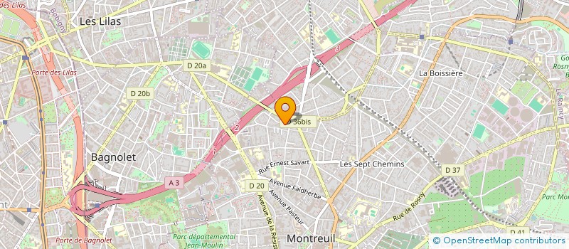 localisation de l'entreprise POCKET CAFE à MONTREUIL