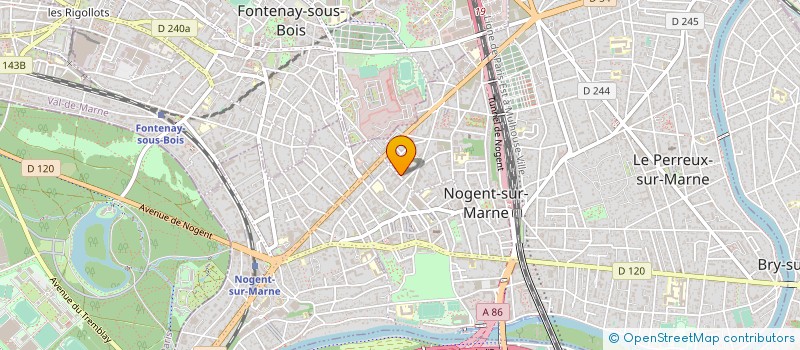 localisation de l'entreprise POCKET THEATRE 94 à NOGENT-SUR-MARNE