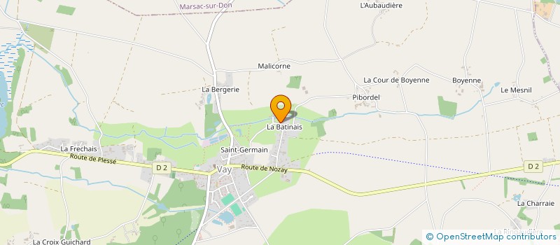 localisation de l'entreprise POCLIN  VAY