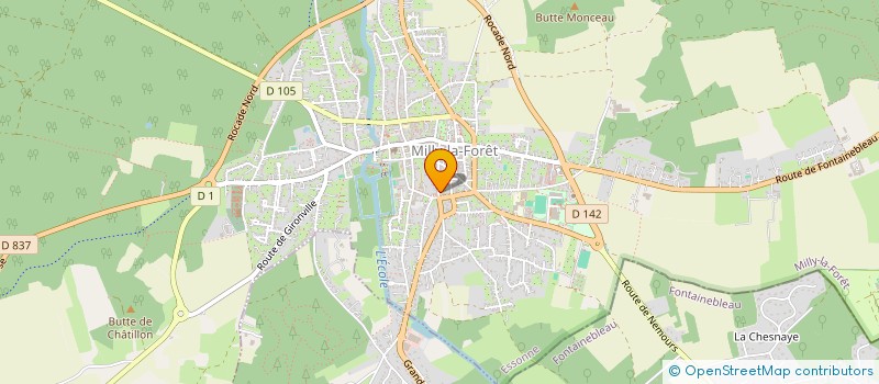 localisation de l'entreprise POCMAM à MILLY-LA-FORET
