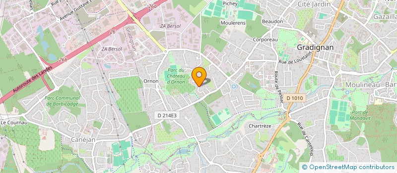 localisation de l'entreprise POCRATE  GRADIGNAN