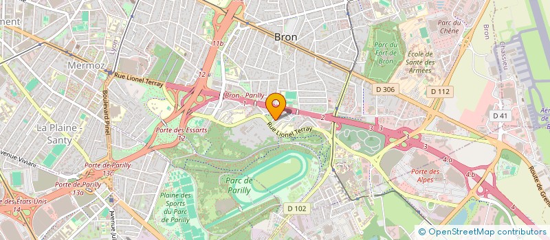 localisation de l'entreprise PODAC  BRON