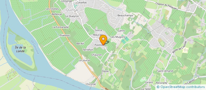 localisation de l'entreprise PODAMOUR à QUINSAC