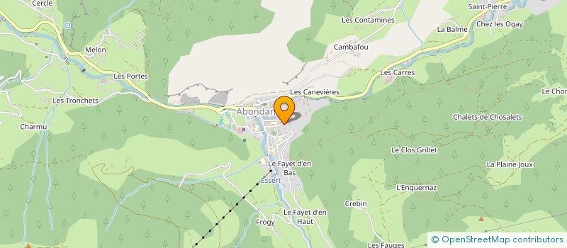 localisation de l'entreprise PODAV IMMO  ABONDANCE